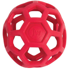 JW Pet HOL-Ee Roller dog toy shows bounce and fetch capabilities.