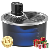 Jzla Pro stainless steel cat water fountain front view for pet hydration