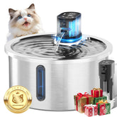 Jzla Pro wireless cat water fountain front view showing safe hydration