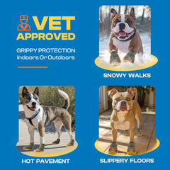 JZXOIVA dog shoes side strap adjustment for secure fit during hikes
