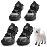 JZXOIVA small dog shoes close-up showing paw protection on hot pavement