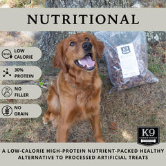 K9 Connoisseur USA-sourced trachea chews emphasize natural protein from grass-fed cattle.