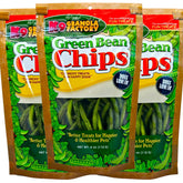 K9 Granola Factory Green Bean Chips front view showing a low-calorie, high-fiber dog snack