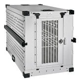 K9 Kennel Boss heavy-duty collapsible crate white large front view showing secure frame