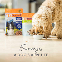 K9 Natural freeze-dried topper 7oz packaging; convenient daily supplement.