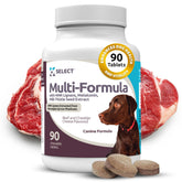K9 Select large dog multivitamin beef cheddar chew may support daily vitality