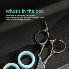 K9 SHEARS 3D offset design keeps hands comfortable for precise trimming.
