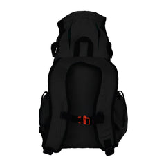 K9 Sport Sack Air 2 Medium jet black, owner and dog ready for city adventures