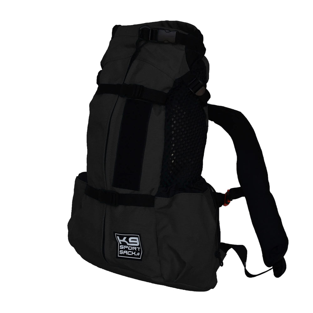 K9 Sport Sack Air 2 Medium in jet black, side profile showing airflow mesh for cooling