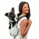 K9 Sport Sack Air 2 medium side cinch straps secure fit for walks.