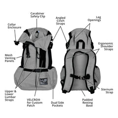 K9 Sport Sack Air 2 X-Small breathable mesh sides cooling a small dog on a walk.
