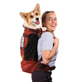 K9 Sport Sack Knavigate large dune back view shows internal frame for stable support