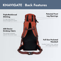 K9 Sport Sack Knavigate large dune padded hip belt enhances user comfort