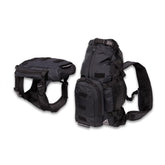 K9 Sport Sack Walk-On Small harness-wearing view for comfortable, hands-free dog transport.