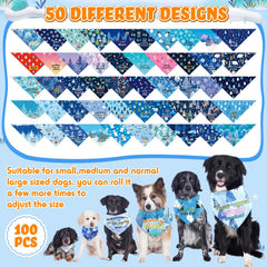 Kacctyen adjustable triangle scarf fits most dogs and cats