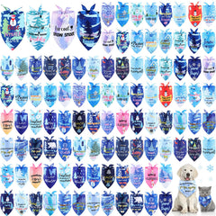 Kacctyen winter dog bandana pack with 100 pieces for versatile styling
