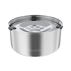 Kactoily large-capacity dog water bowl, side view, great for multi-pet households.