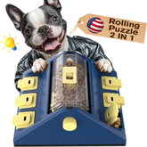 KADTC 2-levels of challenge dog puzzle feeder with two levels for mental stimulation