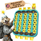 KADTC dog puzzle toy 4-levels demonstrates progressive play for enhanced cognitive engagement.