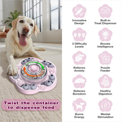 KADTC dog puzzle toy ABS-material demonstrates durable chew-resistance.