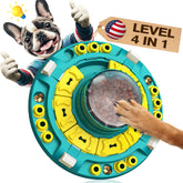 KADTC dog puzzle toy level-4 central disk boosts mental stimulation.