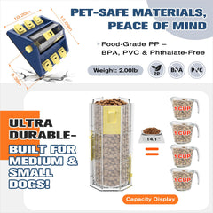 KADTC level-1 treat boxes reveal snacks, encouraging slow feeding and focus