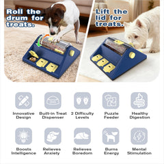 KADTC paw-activated treat puzzle toy designed for interactive feeding and enrichment