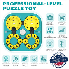 KADTC six gameplay modes provide varied challenges to keep smart dogs mentally engaged.