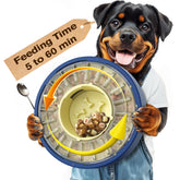 KADTC spinning dog puzzle feeder lid open supports slow feeding setup