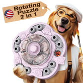 KADTC patented US-design dog puzzle levels promote cognitive play.