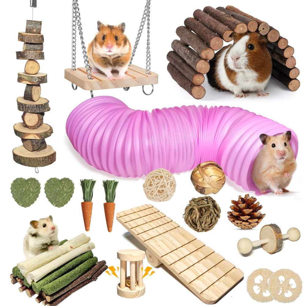 Kagoty stretchable hamster tunnel expands play space for tunneling fun