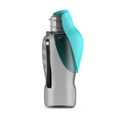 Kalimdor dog water bottle blue front view for easy hydration on walks