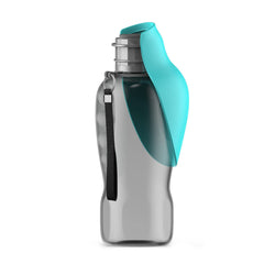 Kalimdor dog water bottle blue front view for easy hydration on walks