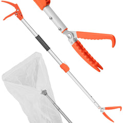 Kalkal snake grabber extended length reaches distant snakes for safe handling.