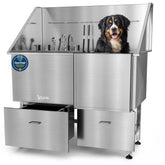 KANIS professional dog washing station 304 stainless steel tub; durable for heavy-use grooming.