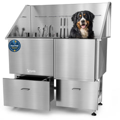 KANIS professional dog washing station 304 stainless steel tub; durable for heavy-use grooming.