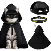 Kanmeii bat mask cat costume with adjustable fit for cute Halloween photos.
