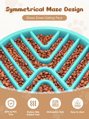 Kasbah slow feeder design maze guides dogs to eat more thoughtfully.