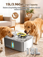 Kastty stainless steel bowl is rust-proof and easy to wipe clean.
