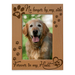 KATE POSH No Longer by My Side frame wood closeup highlights engraved design and heirloom quality