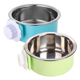 kathson crate dog bowl removable steel for easy cleaning