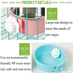 Kathson crate-dog-bowl-twist-lock-install shows quick secure mounting.