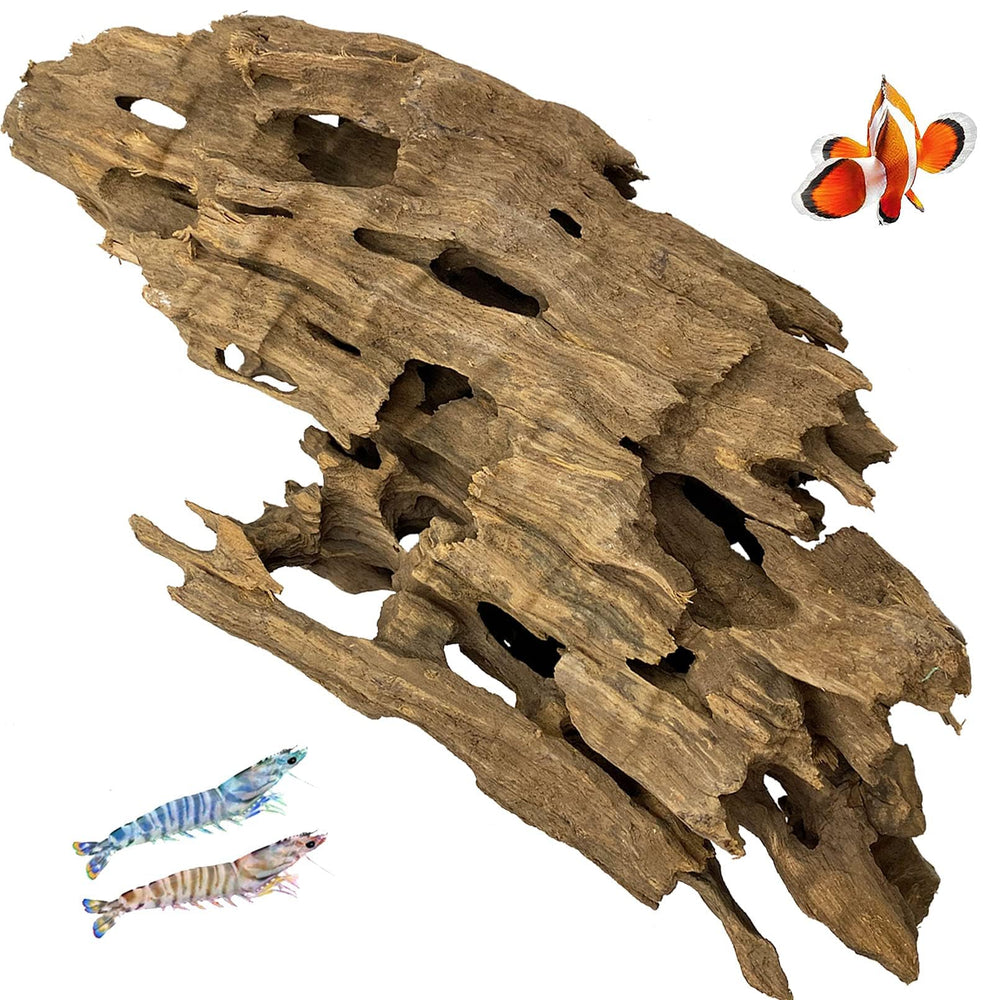 Kathson driftwood aquarium branch close-up showing natural shelter for small fish
