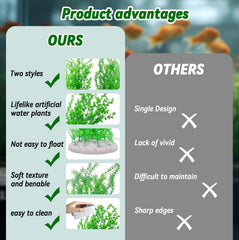 kathson green tall aquarium plant adds vertical structure and visual depth.