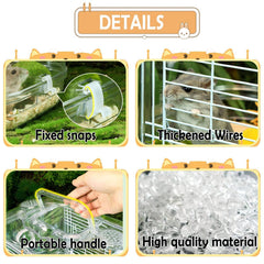 Kathson travel-pack hamster cage with case and wheels for on-the-go care.