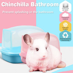 Kathson hamster sand bath container front view enables easy cleaning and monitoring.