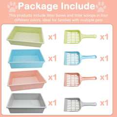 Kathson litter box scoop included highlights convenient cleaning for households with multiple pets.