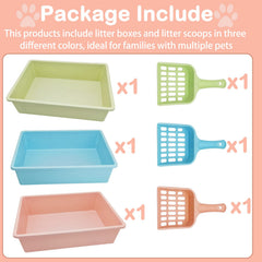 Kathson open-design cat litter box promotes airflow and odor control