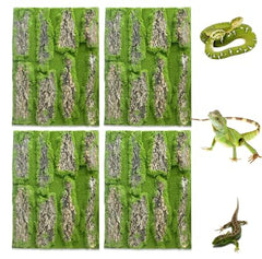 Kathson reptile terrarium cork background with artificial moss for natural habitat feel.