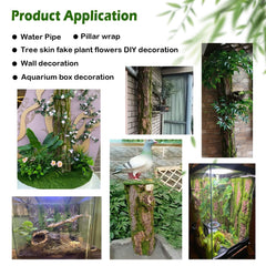 Kathson cork background shows authentic natural bark texture for lifelike enclosures.